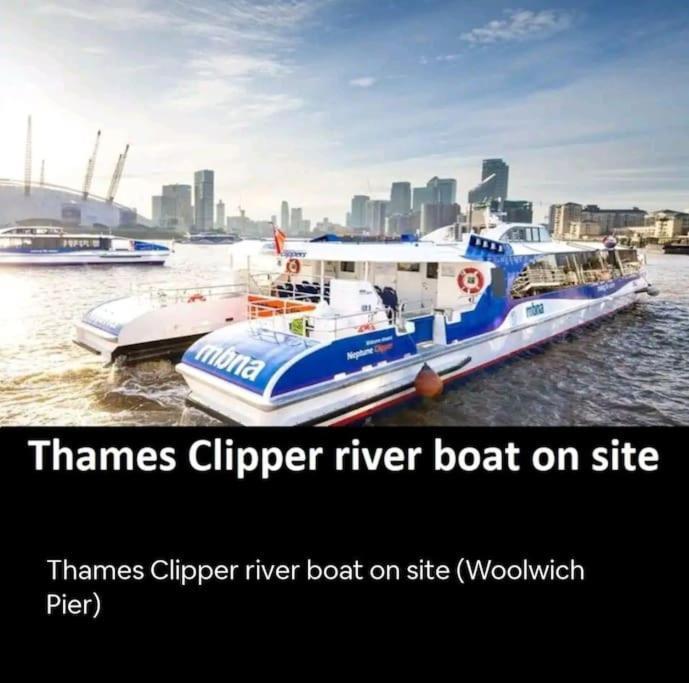 Snuggle Inn - Riverside Apartments - Views Over Looking London River Thames, Close To O2 Arena, London Excel, London City Airport, Thames Clipper- River Boat Service, Woolwich Ferry, Onsite Parking, Twin Room Option Available Eksteriør bilde